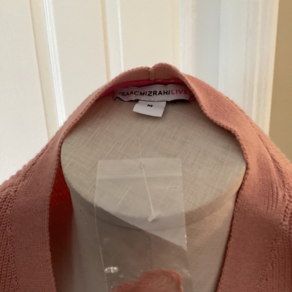3/$40 Dusty rose Isaac mizrahi live knit high low top - Picture 8 of 8